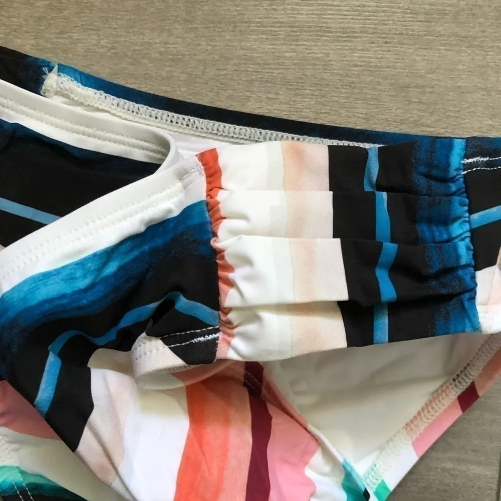 La Blanca Meridian Shirred Hipster Bikini Bottoms 6